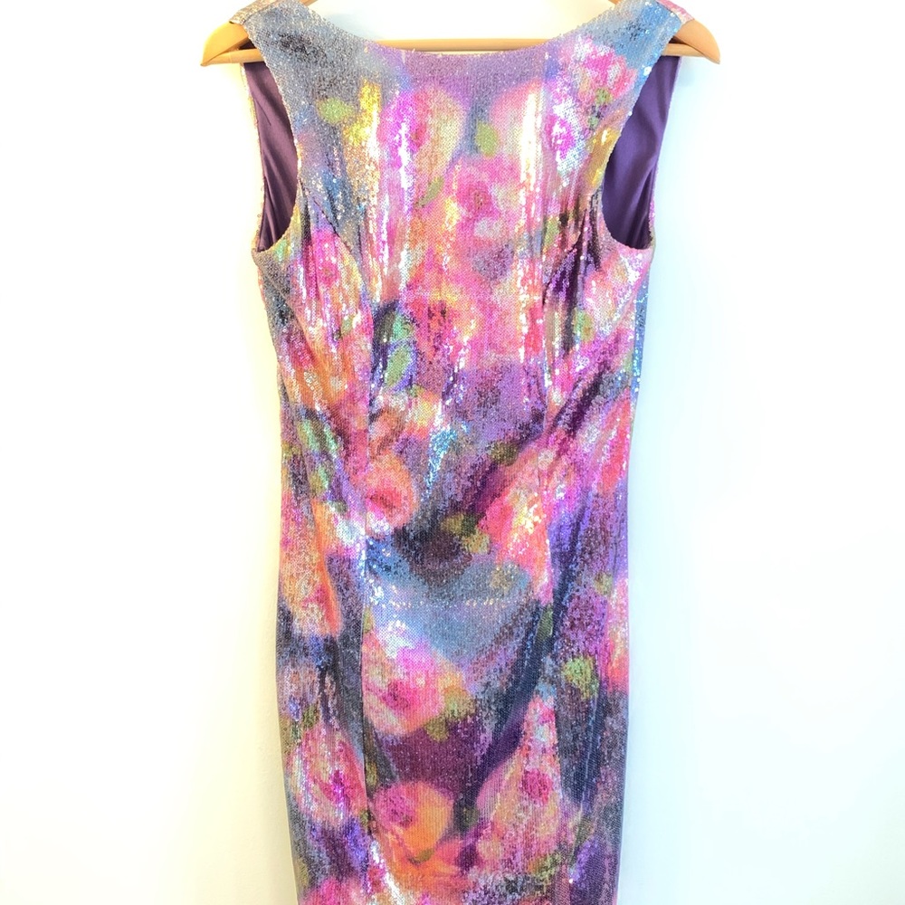 Cachet Purple multi color cocktail 🍹 dress